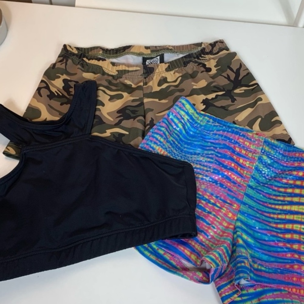 Bundle (3) girl’s gymnastics/dance workout wear